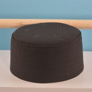 Fabric Hat with Holes Black