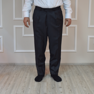 2 Pleated Wide Trousers Smoke