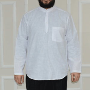 Shirt Collared 3 Button White