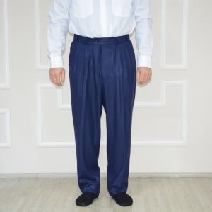 3 Pleated Half Trousers Navy