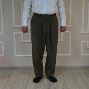 4 Pleated Half Trousers Velvet Milky Coffee