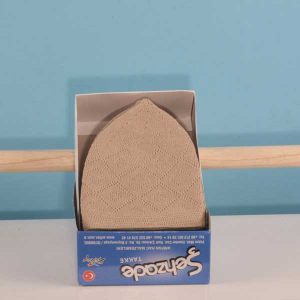 Machine-knit Hat Milky Brown 12 Pieces