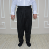 5 Pleated Half Yavuz Selim Trousers Smoke Gabardine