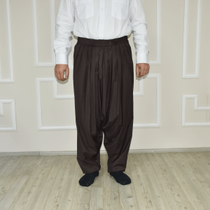 7 Pleated Yavuz Selim Trousers Brown