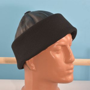Leather Hat Black