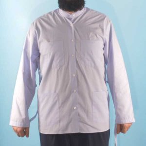Shirt with Collared Neck 4 Pockets Ice Blue