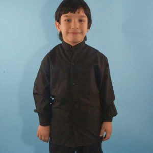 Collared Neck Shirt for Kids Black