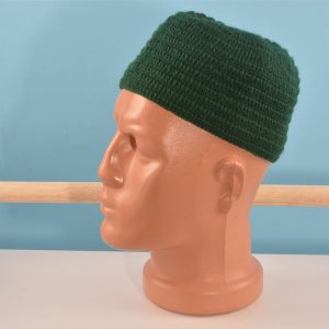 Caucasian Hand-Knit Hat Dark Green