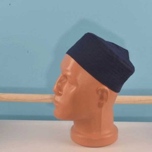 Cap Cloth Fabric Navy Blue Plain