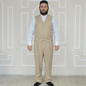 Vest Trousers Set Milky Coffee