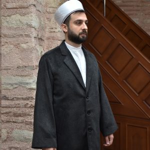 Jacket Collar Robe Wool Cashmere Fully Lined Smoke