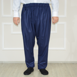 Elasticated Trousers Navy Blue