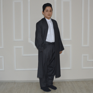 Child Robe Shalwar Set Smoke 5 Pleated