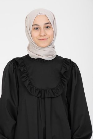 Children's Modest Crinkle Cotton Shawl Cream