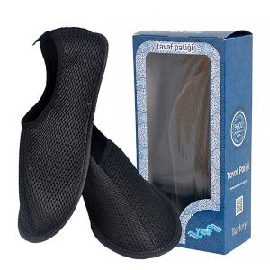 Pilgrimage Sock with Mesh Black