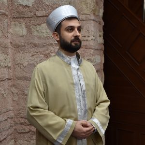 Imam Robe Milky Coffee with Silver Border