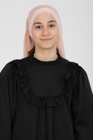 Pearl Model Children's Modest Headscarf Bone Powder