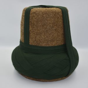 Special Dark Green Felt Turban