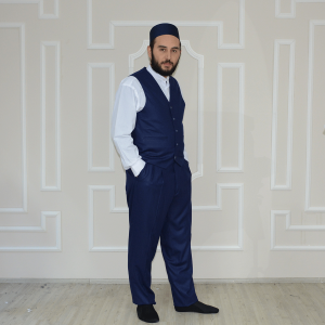 Vest Trousers Set Navy