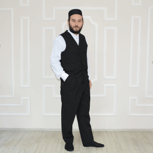 Vest Trousers Set Black