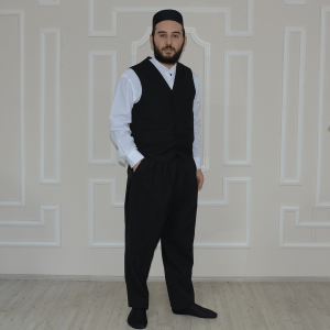 Vest Shalwar Set Black
