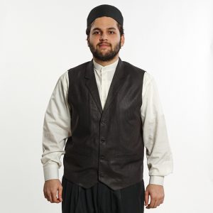 Jacket Collar Model Vest Brown