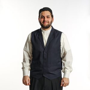 Jacket Collar Model Vest Navy Winter