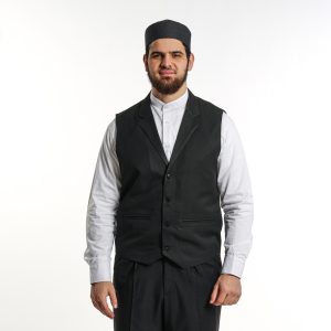 Jacket Collar Model Vest Black Winter