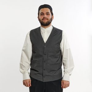 Plain Model Vest Smoke