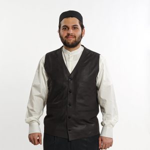 Plain Model Vest Brown