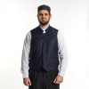 Shawl Collar Vest Navy