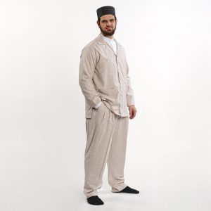 Safari Suit Shirt Trousers Beige