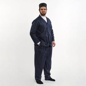 Safari Suit Shirt Trousers Navy